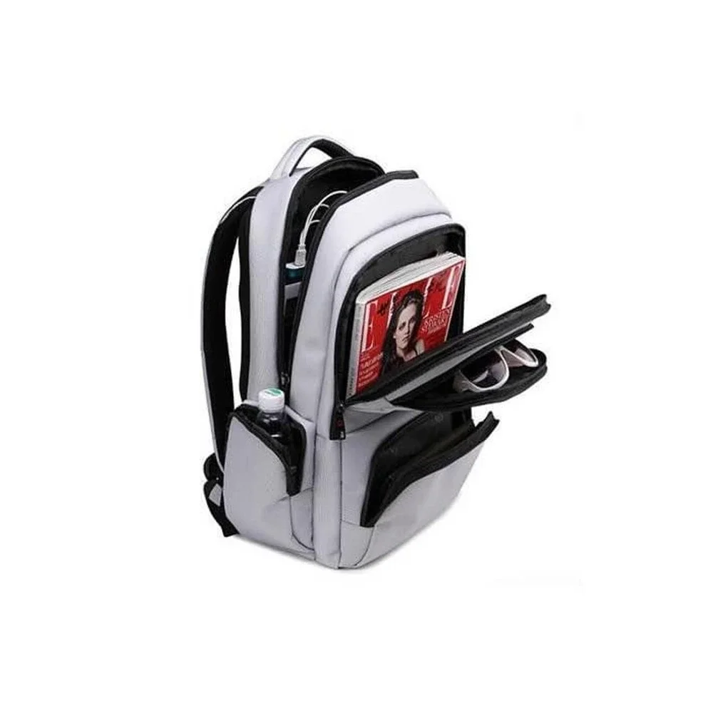 Tigernu Breathable Travel Backpack,Gray, Multiple pockets, Earphone slot